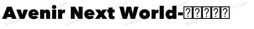 Avenir Next World字体转换